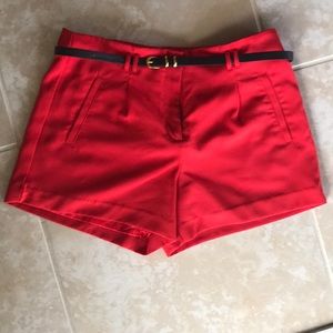 Forever 21 red slack shorts.